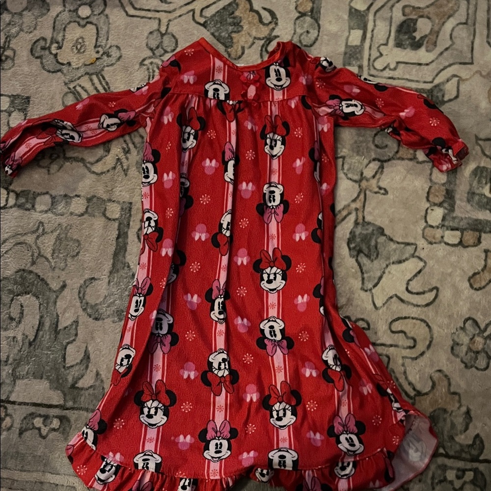 Red Minnie Mouse pajamas